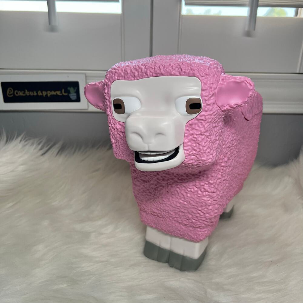 NEW 2025 Minecraft Movie Pink Sheep Popcorn Bucket